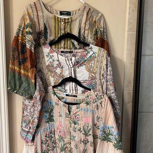 All three lawn suit - khaddi